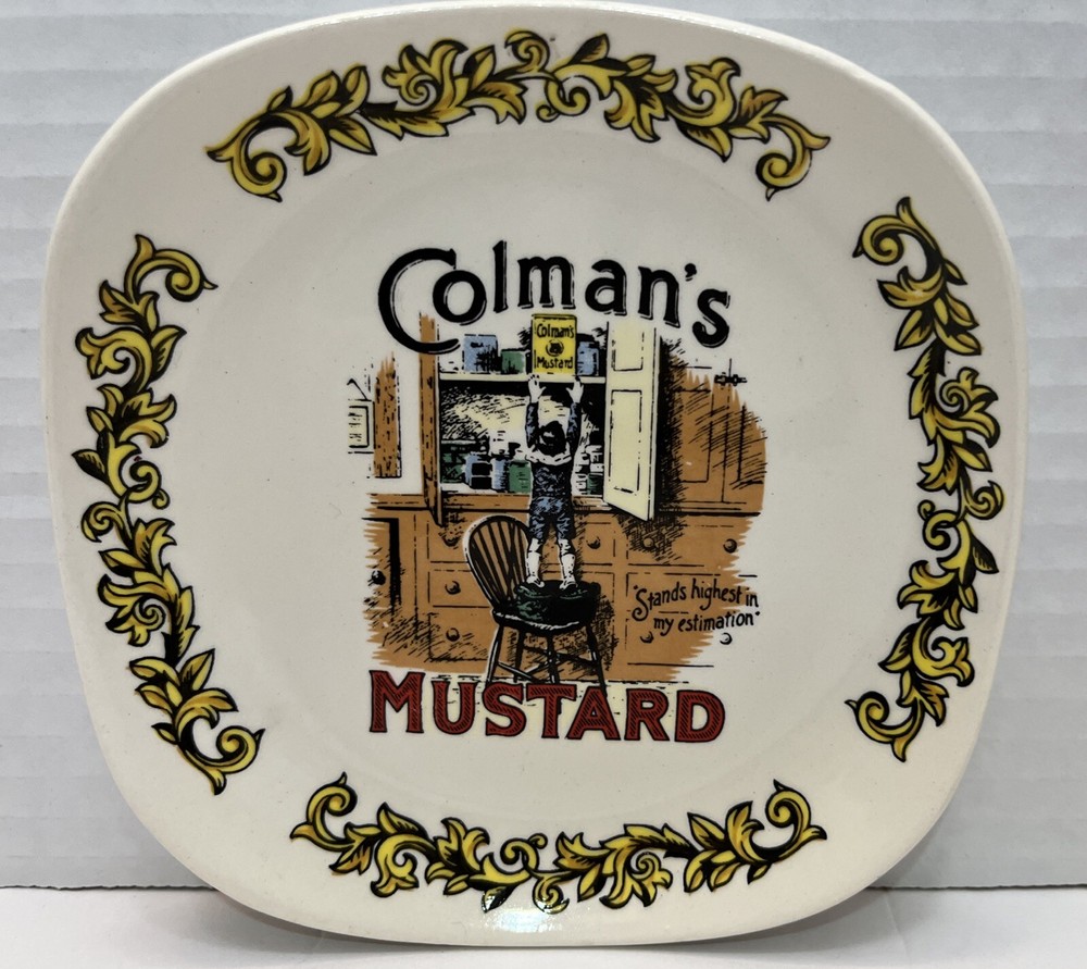 Vintage Colman's Mustard Lord Nelson Pottery 5” Dish-Advertising