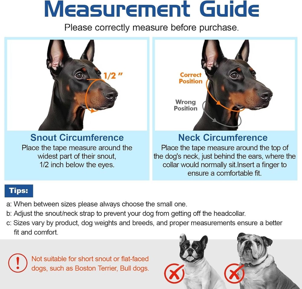 Pet Nylon Dog Head Collar Muzzle Reflective Adjustable Bark Control No Pull Easy