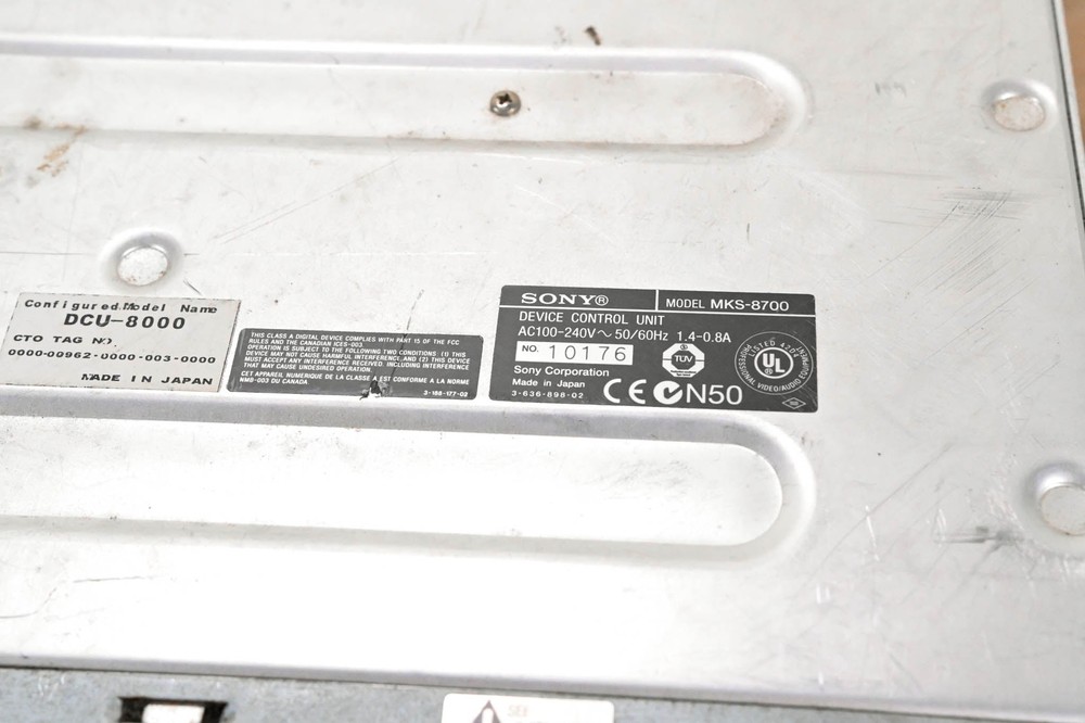 Sony MKS-8700 Device Control Unit Processor CG01D57