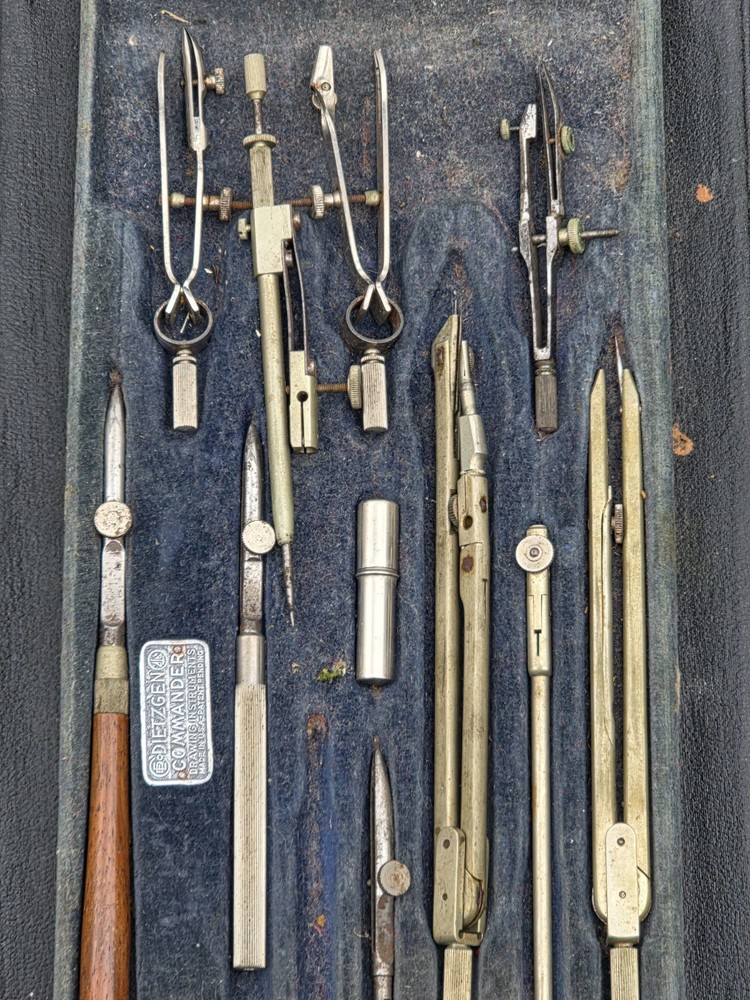 Vintage Dietzgen Commander Drafting Drawing Set