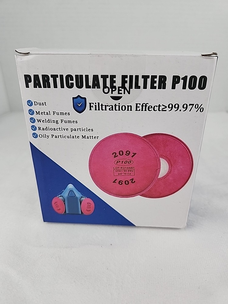 P100 Particulate Filter 2091 Multiple Compatibility 10 Pieces Sealed