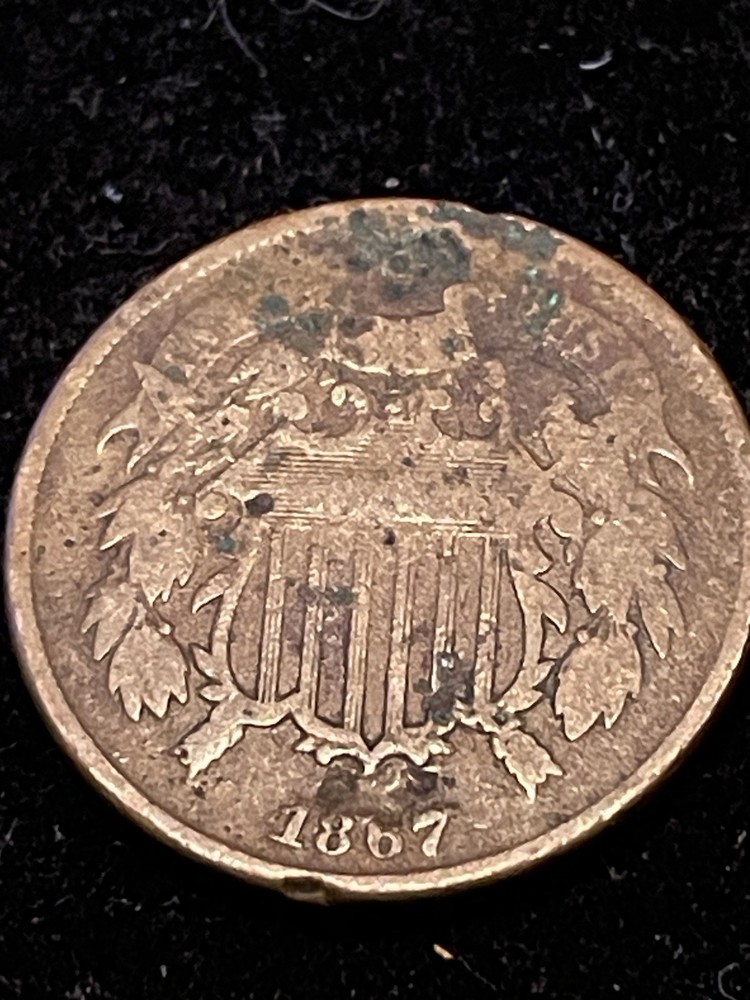 1867 TWO CENT PIECE - US Coin Ungraded c