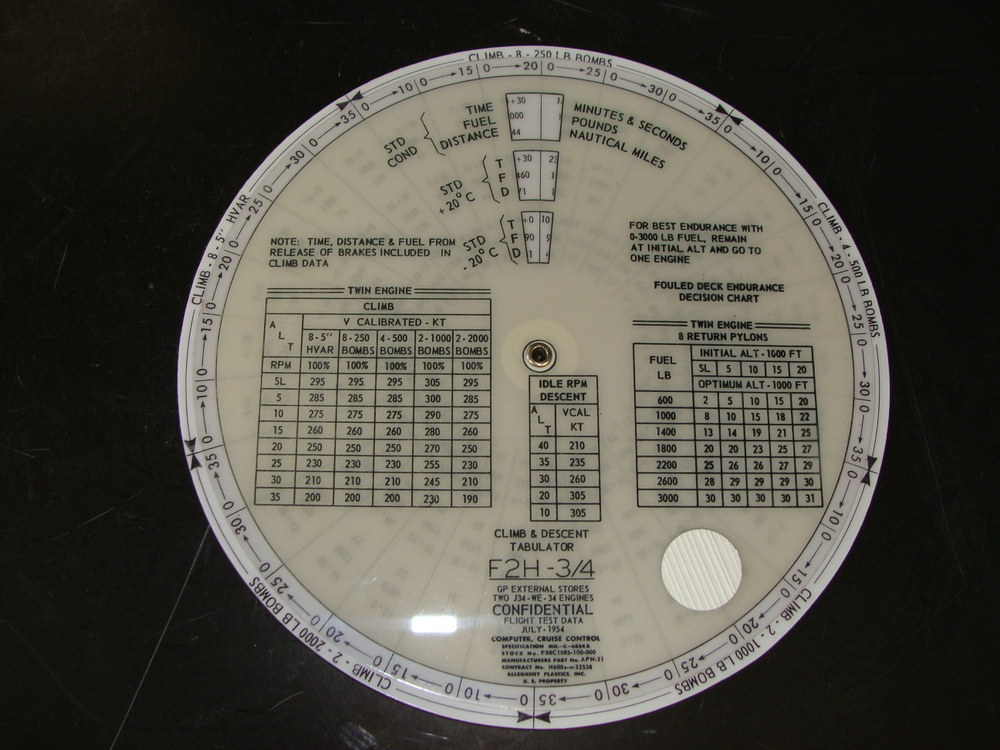 US NAVY AIR NAVIGATION JET CLIMB & DESCENT COMPUTER