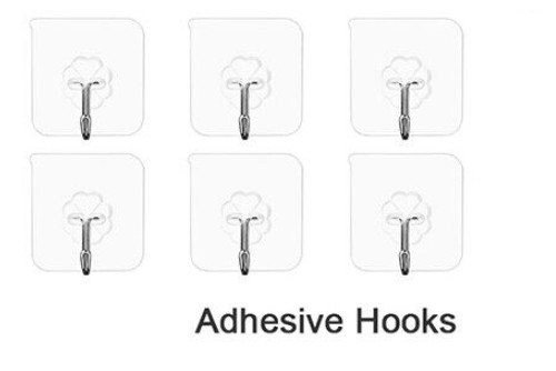 6x Retractable VR Cable Set Ceiling Pulley System Accessories Adhesive Hooks