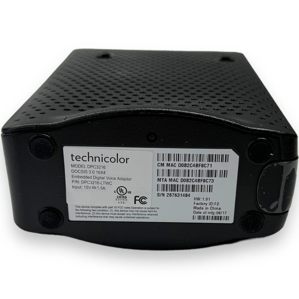 Technicolor DPC3216C DOCSIS 3.0 16x4 Cable Modem Embedded Digital Voice Adapter