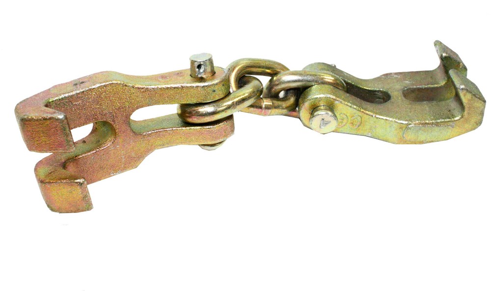 Double Claw Hooks Chain Shortener Connector Bumper Hook Pull Auto Body Repair