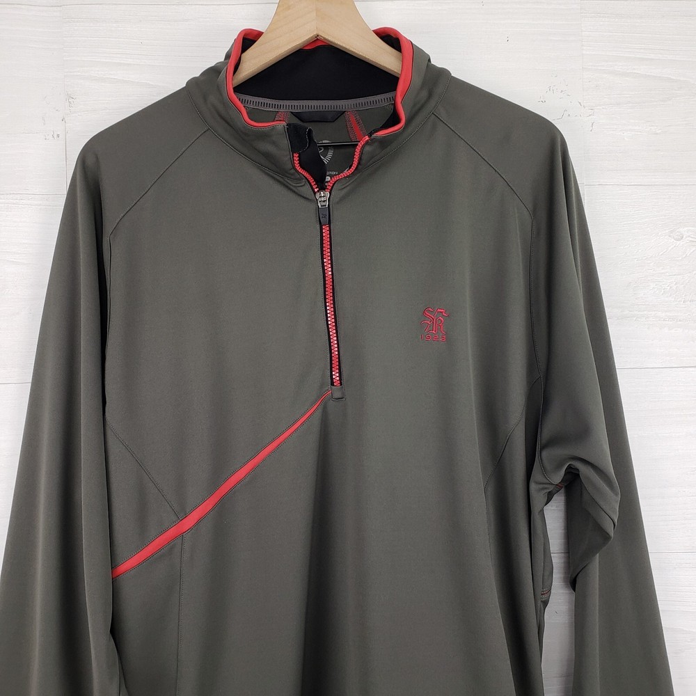 Zero Restriction 1/4 Zip Pullover Tour Series Golf Long Sleeve Shirt Size Large