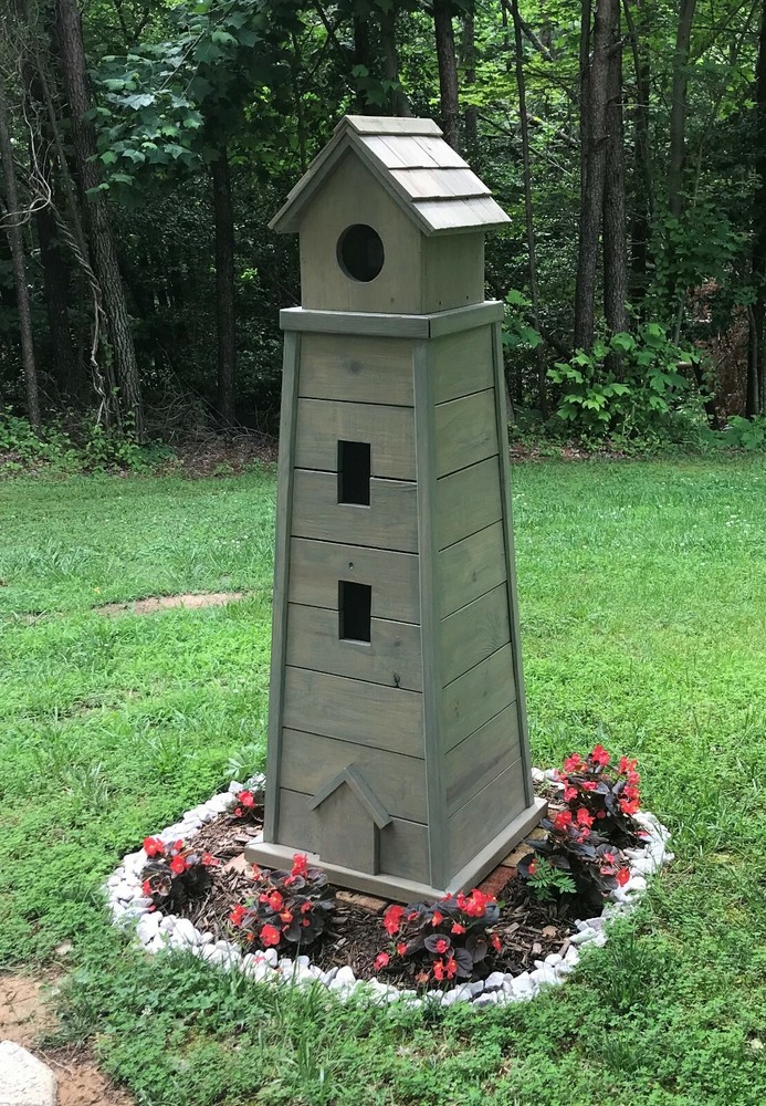 Woodworking Project Plans for a 5 ft. Garden Lighthouse - CD via Mail