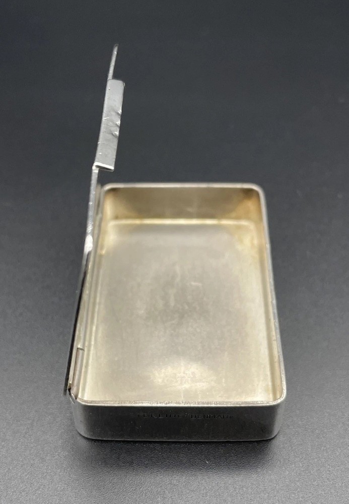 Danish Mid Century Modern Sterling Silver Pill Box No Monogram