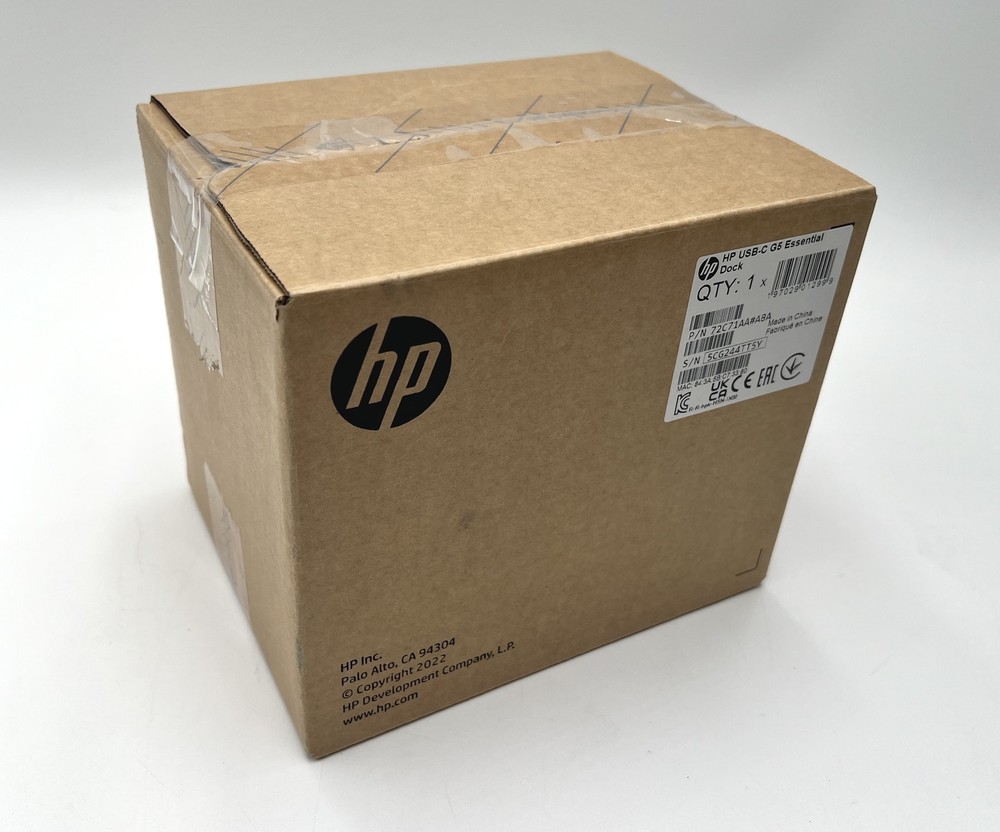 *NEW* HP USB-C G5 Essential Dock - Docking Station 72C71AA#ABA