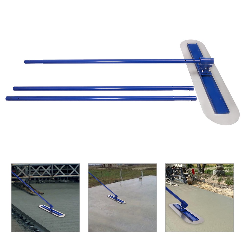 Bull Float Concrete Float 48 x 12 Concrete Tool Trowel 3 Handle 1.8M Finish Tool