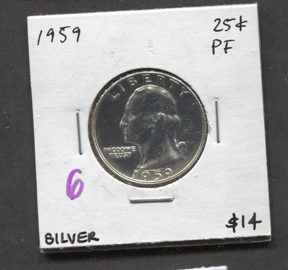 1959-Washington Quarter -PF Silver
