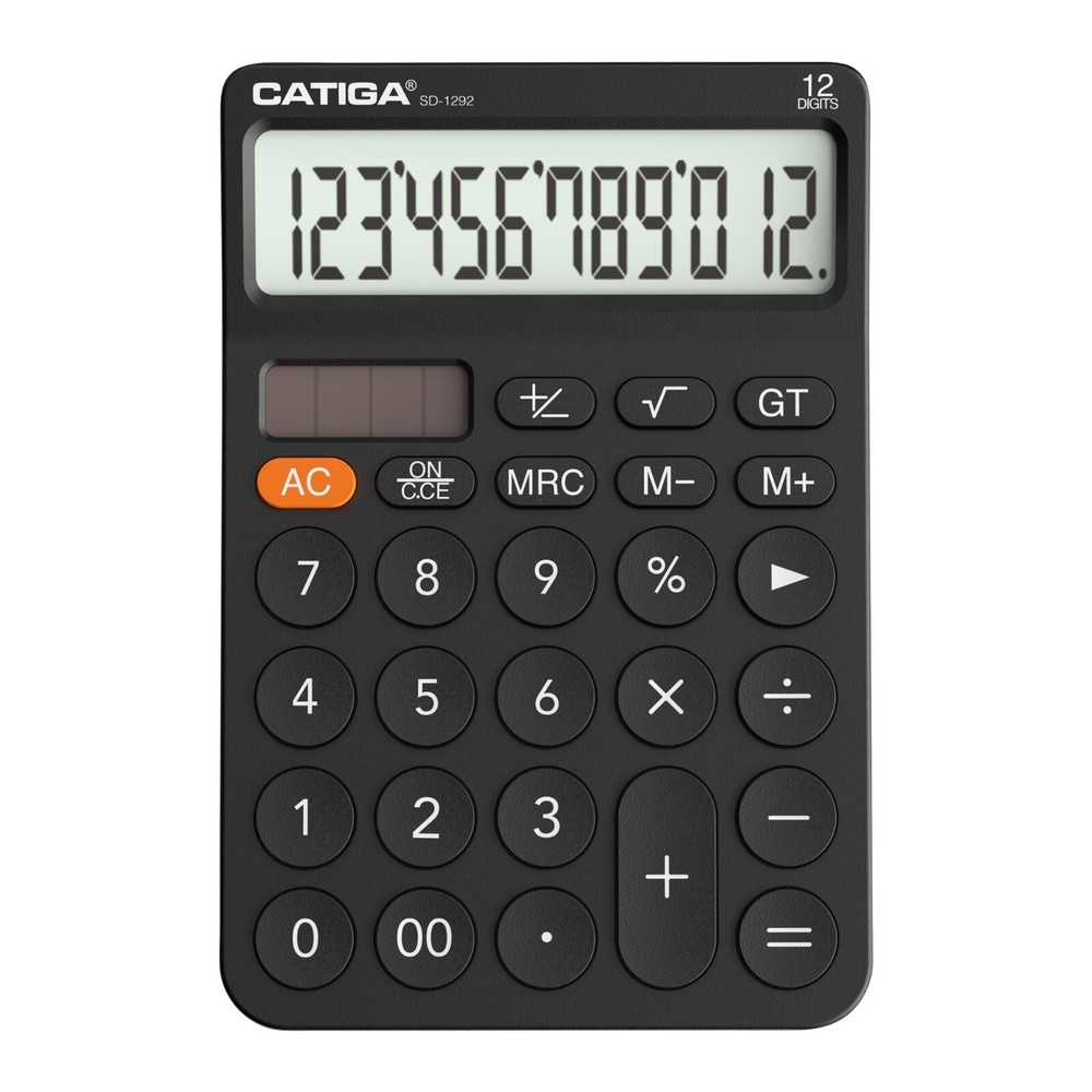 CATIGA 12 Digit Desktop Calculator with Large LCD Display