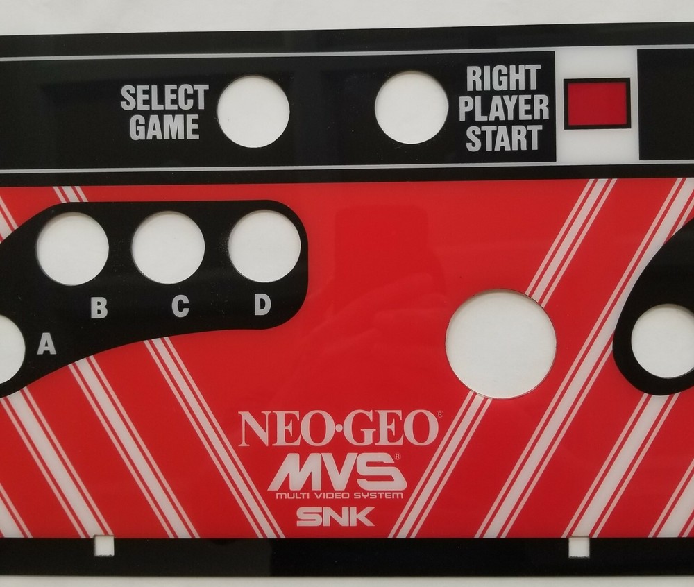 NEO GEO Control Panel Overlay Screen Printed CPO PA EXCLUSIVE!