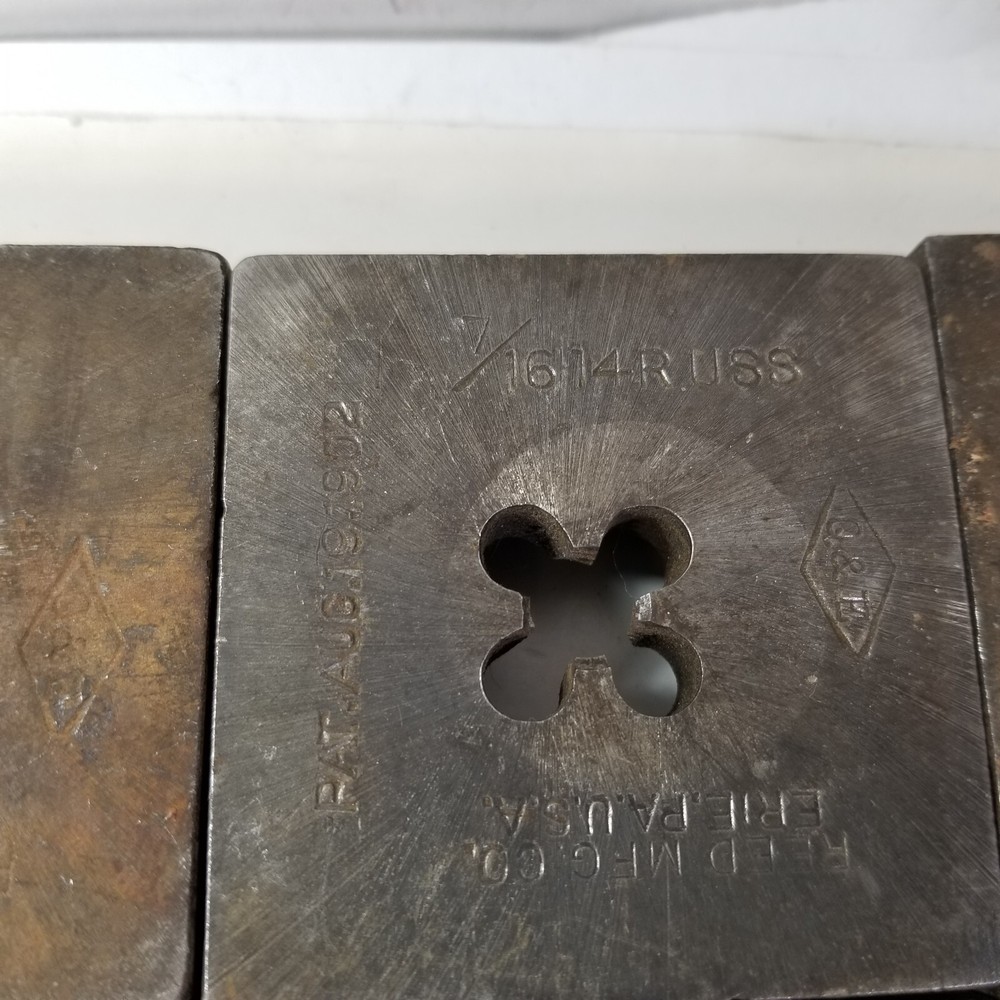 Vintage Ree pipe threader dies Lot Q & E R USS