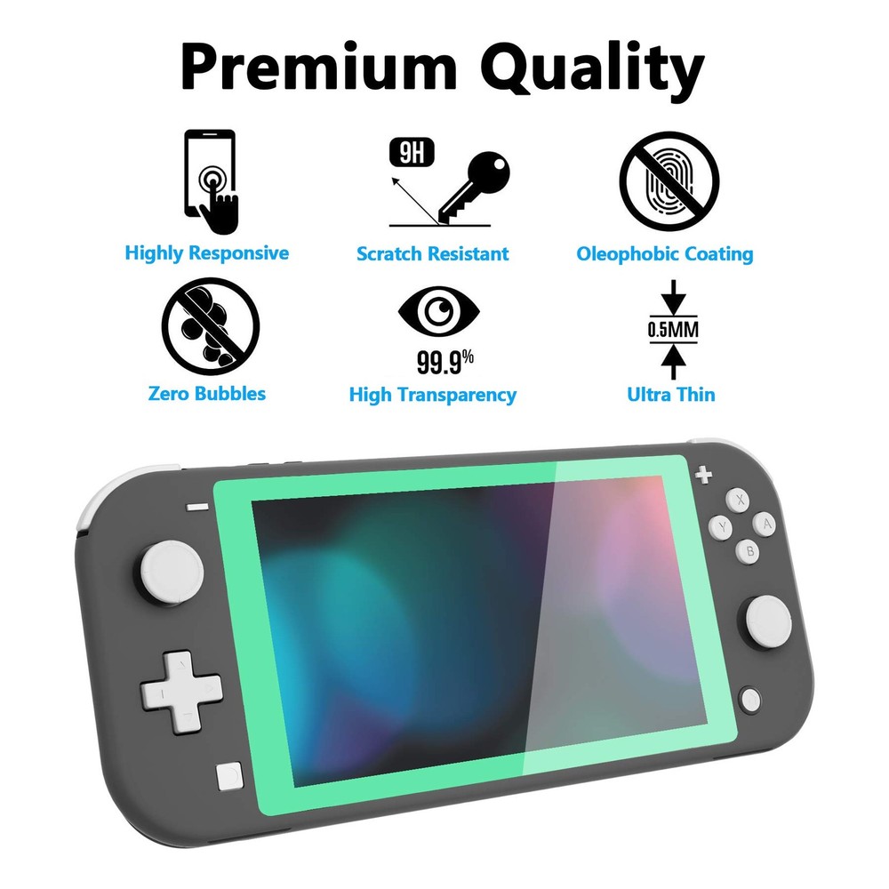 Switch Lite protective film mint green