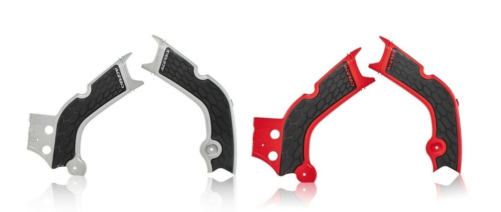 Acerbis 2736331018 X-Grip Frame Guards - Red/Black