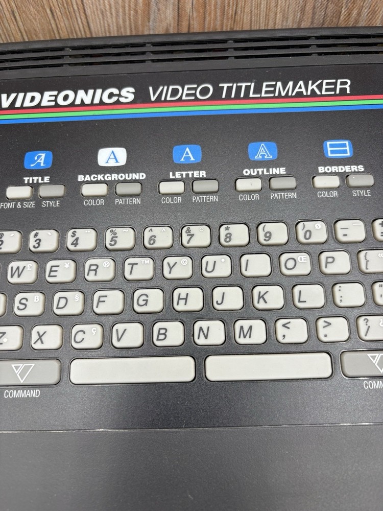 Videonics Video Titlemaker 2000 TM NTSC NO AC ADAPTER UNTESTED
