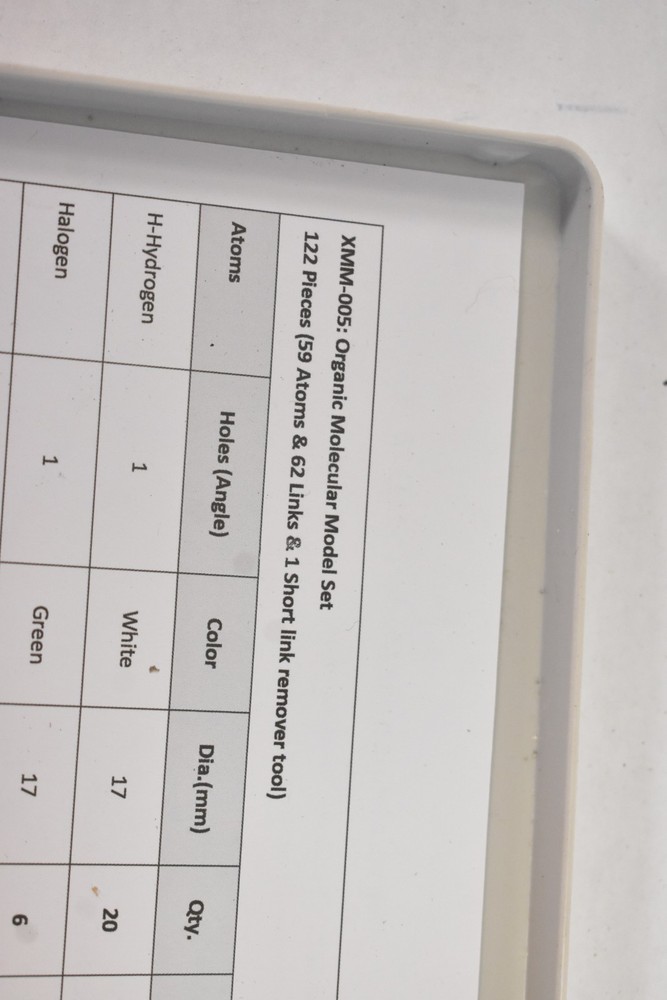 Organic Molecular Structure Model Ball & Stick Scale Student 122 Piece XMM-005