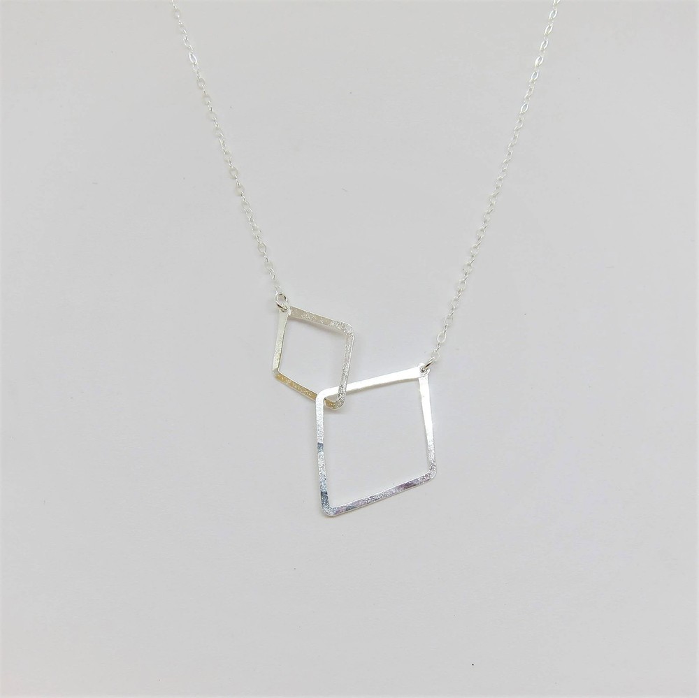 Interlocking Silver Necklace