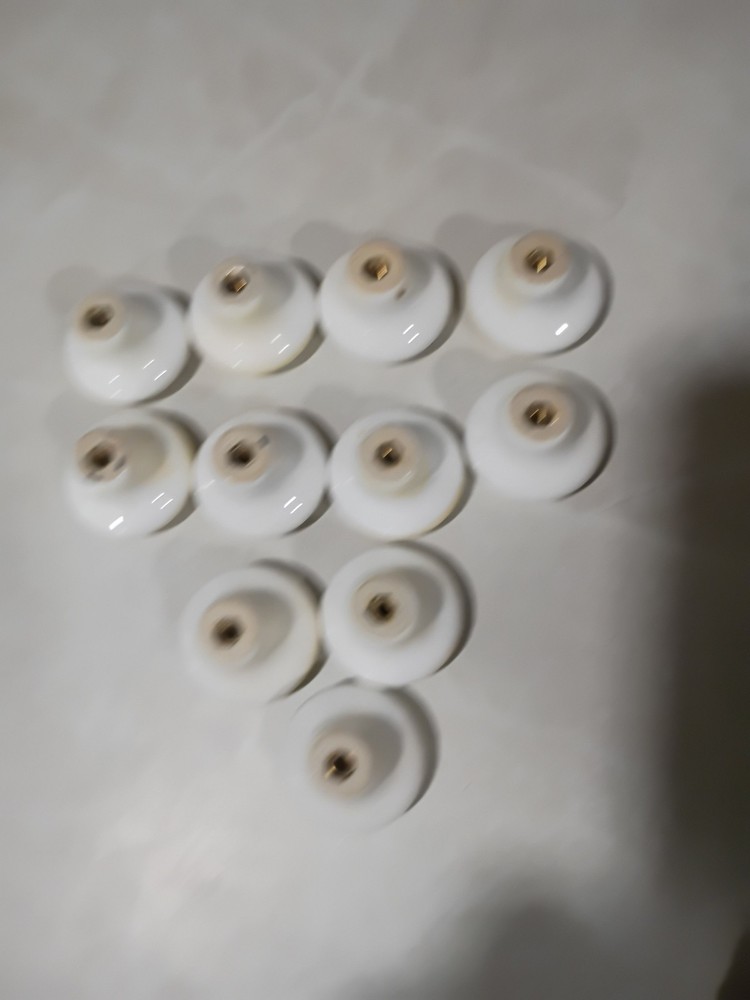 11 Vintage SMURF Porcelain Drawer Pulls