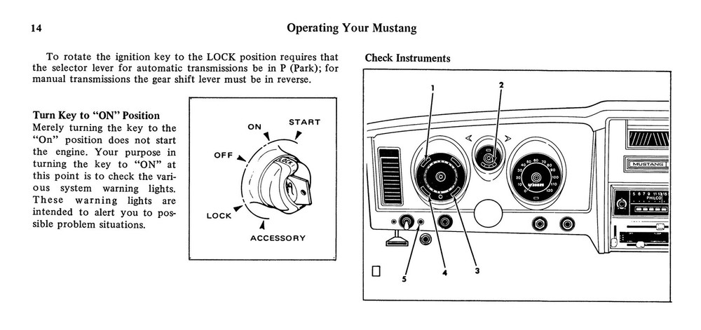 1973 Ford Mustang Owner's Manual