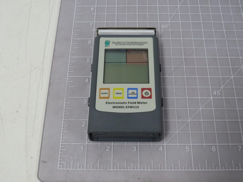 TRANSFORMING TECHNOLOGIES EFM115 POCKET STATIC FIELD METER AND IONIZER PERFORMAN