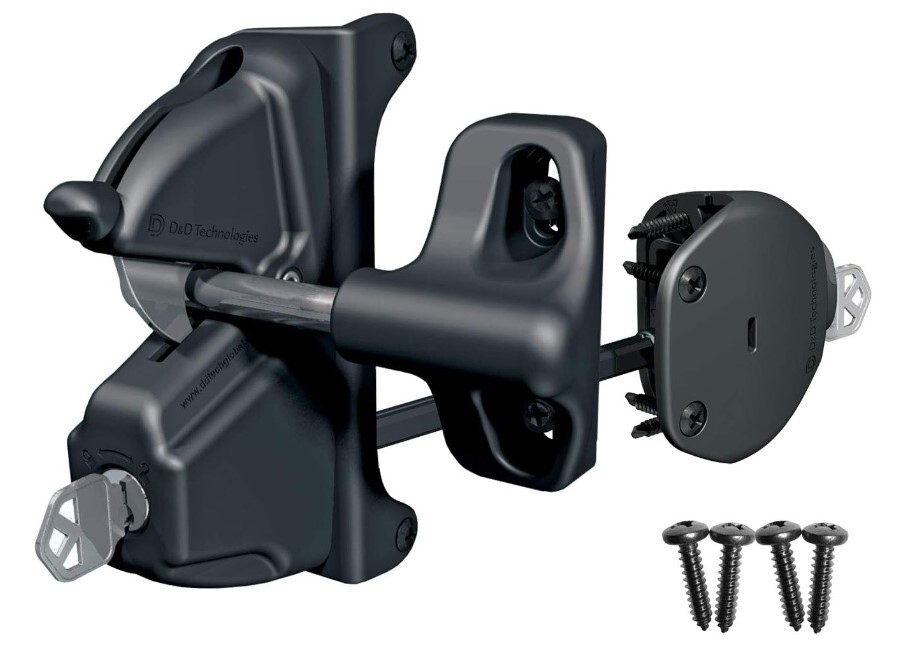 New D&D Tech LLDAB-K Lokk Latch Deluxe Privacy and Security Gate Latch
