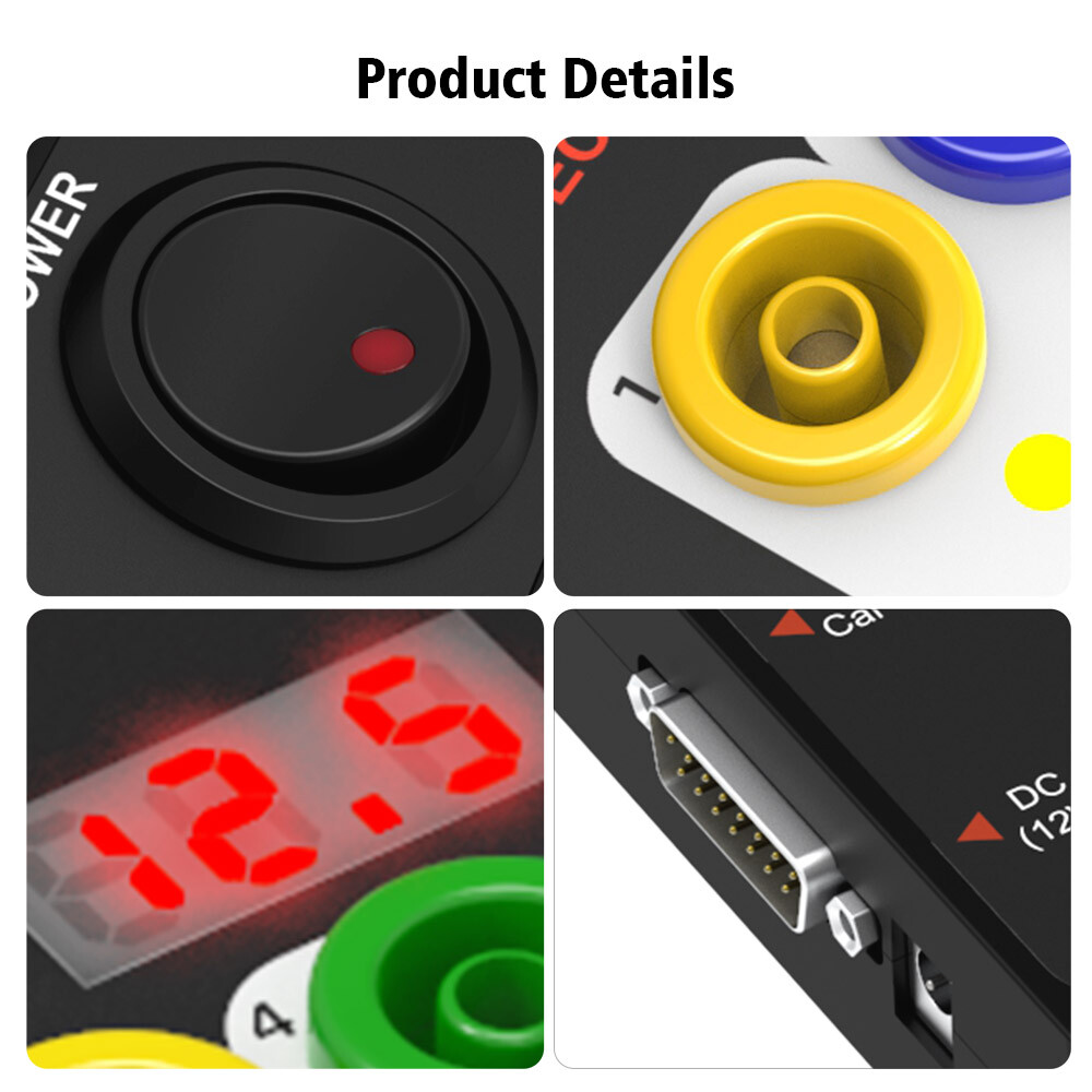 GODIAG GT100 Tool OBDII Break Out Box E-CU Connector OBDII Protocol Detector