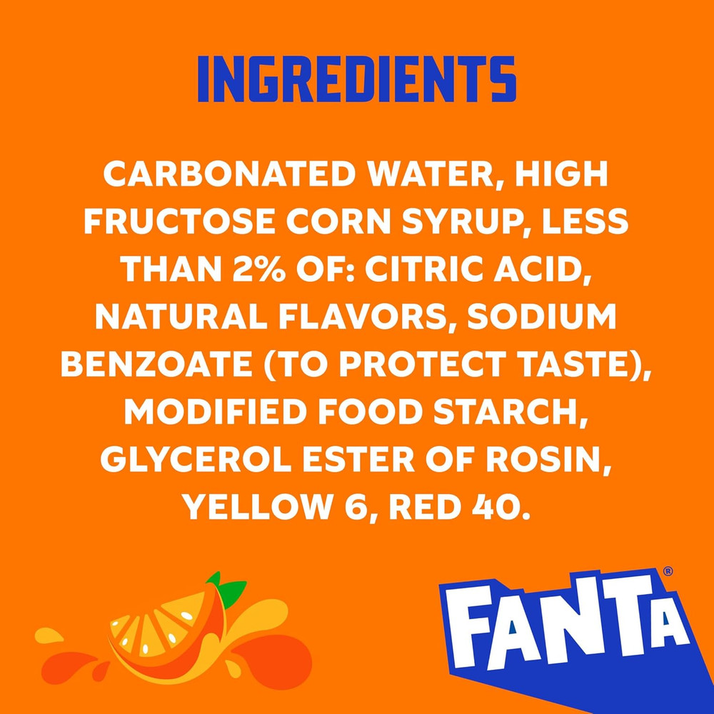 Orange, 16.9 Fl Oz, Pack of 6