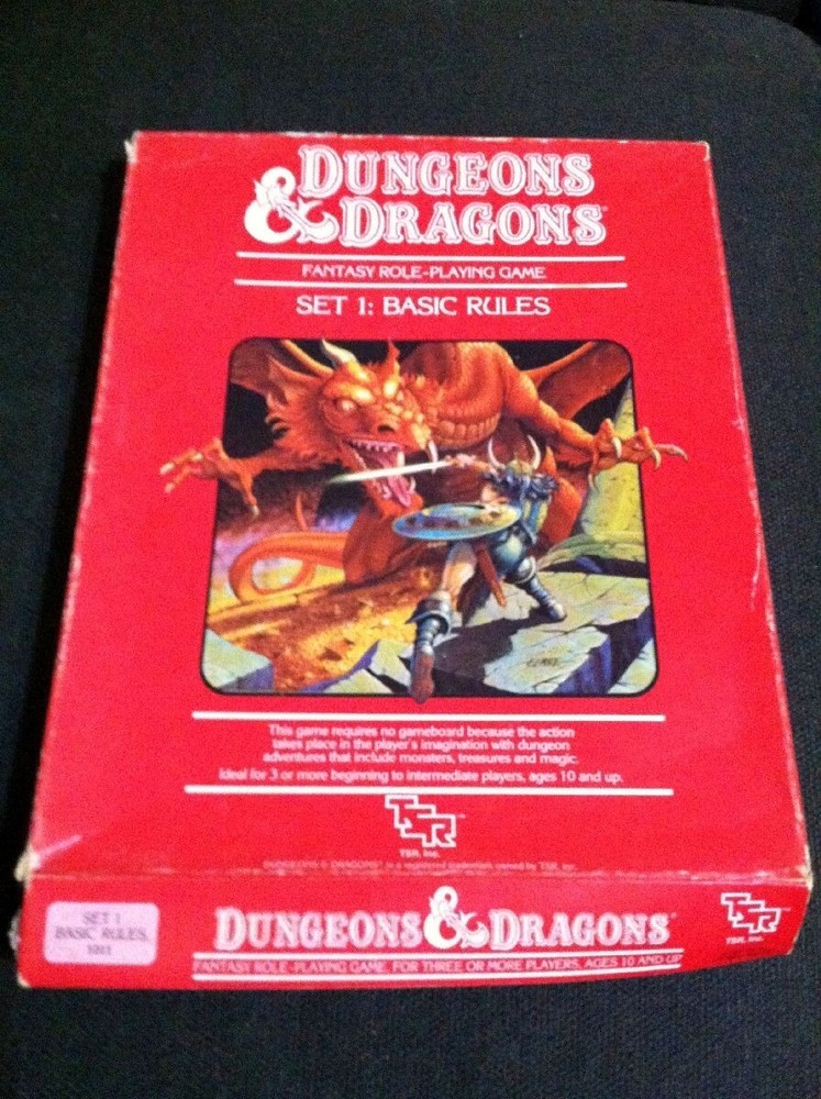 TSR 1011 Dungeon & Dragons Set 1 Basic Rules Red Box 12th 1983 Holmes Dice