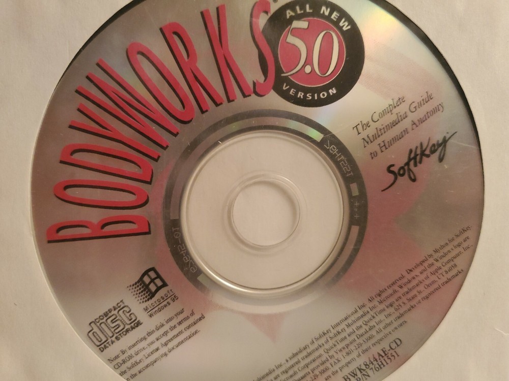 BodyWorks 5.0 Softkey CD-rom for Windows