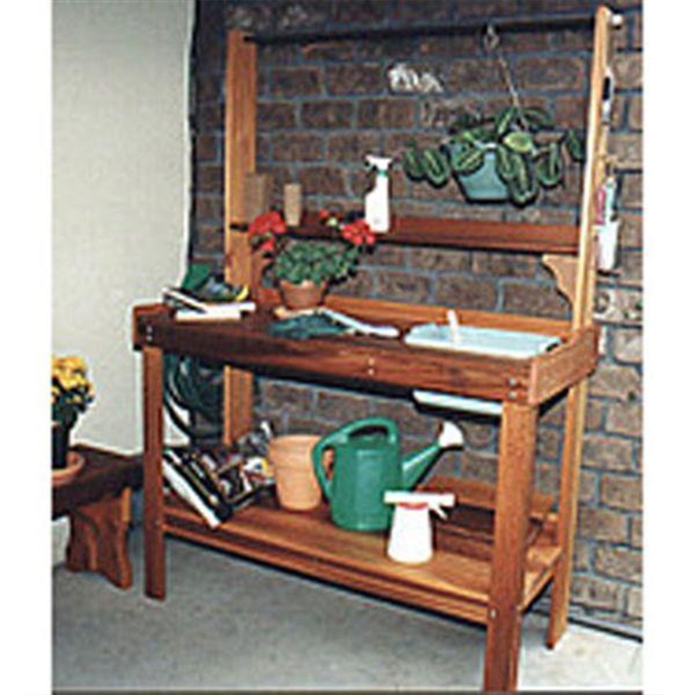 Woodcraft Project Paper Plan to Build Potting Table