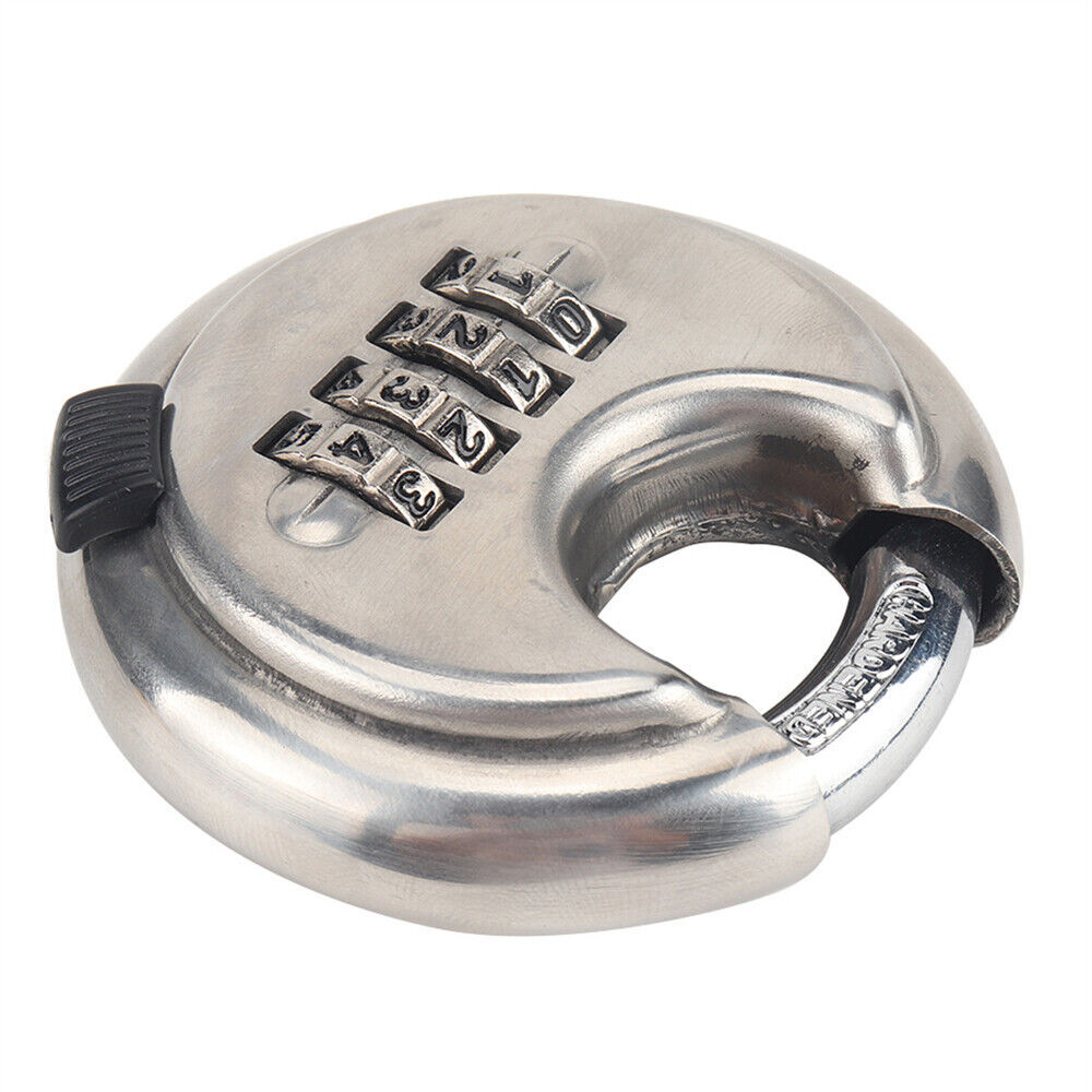 4Position Combination Padlock Stainless Steel Rust-Proof Password lock Safety