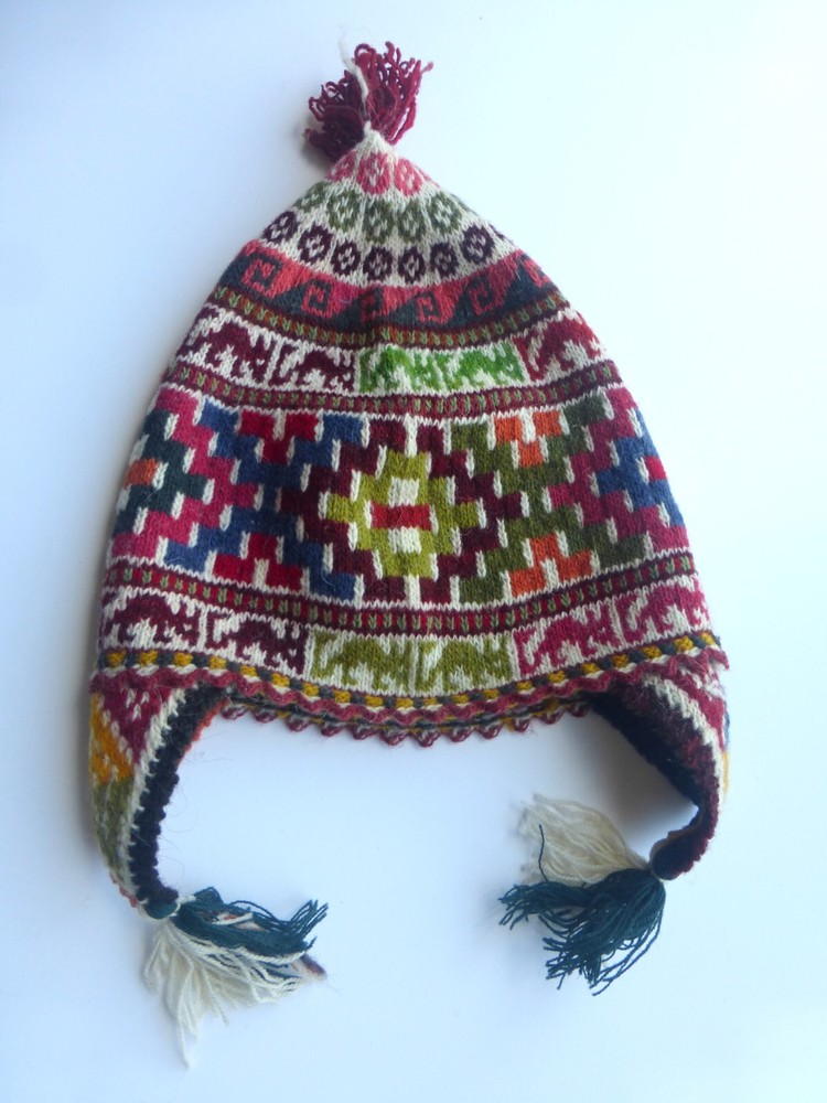 Peruvian Andean Mountain - Handmade Shaman Chullo Hat