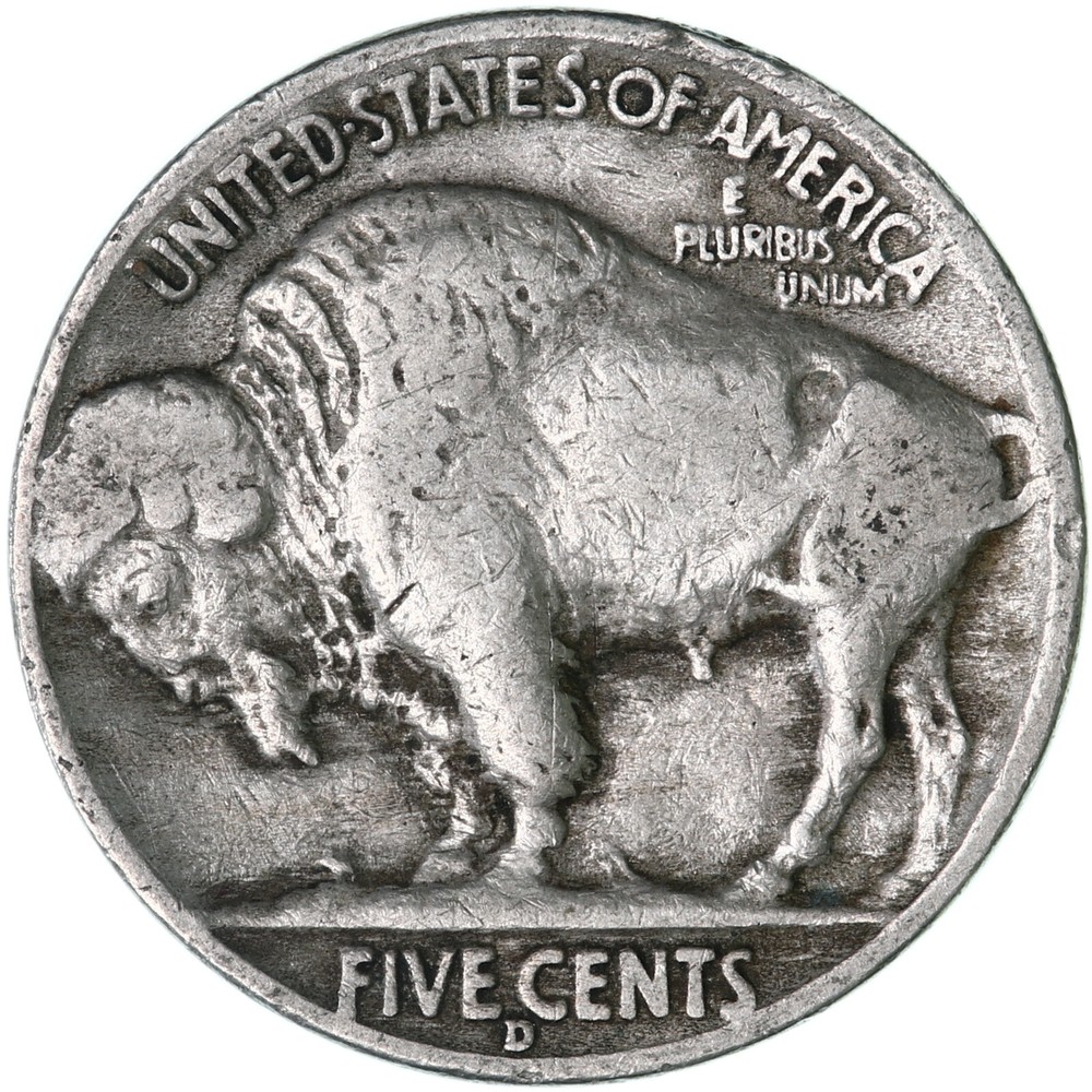 1937 D Buffalo Nickel Very Good VG