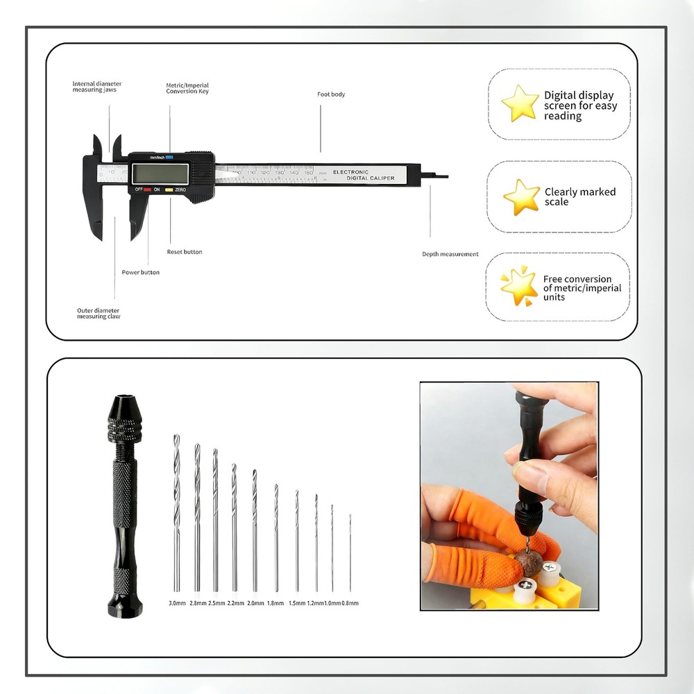3D Printer Tools Kit,214 PCS 3D Printing Accessory Tools Kit with Password Lo...