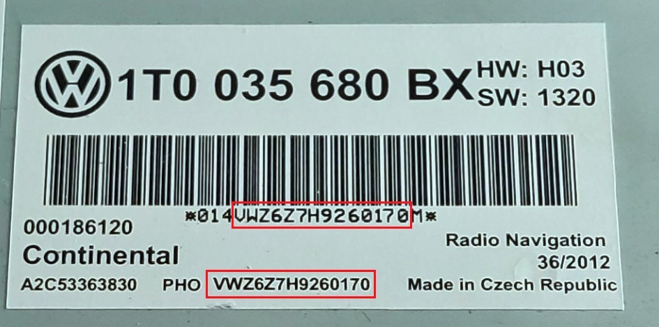 ✅ VW Radio Code Unlock RCD300 RCD310 RNS510 Volkswagen Code from Serial