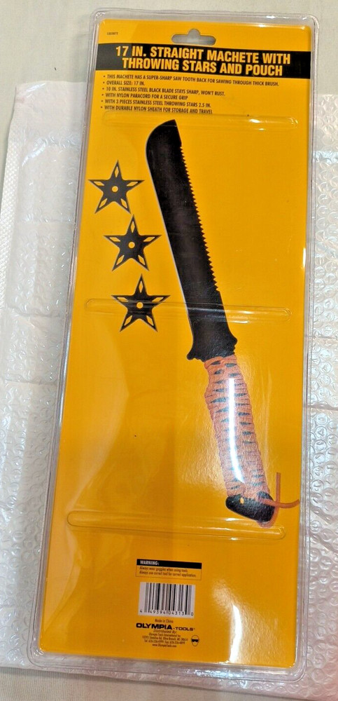 OLYMPIA TOOLS 17 In Straight Machet