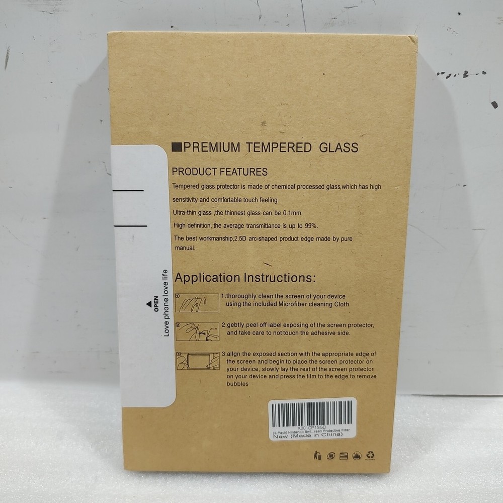 Nintendo Switch Tempered Glass Screen Protector 2-Pack Shatterproof