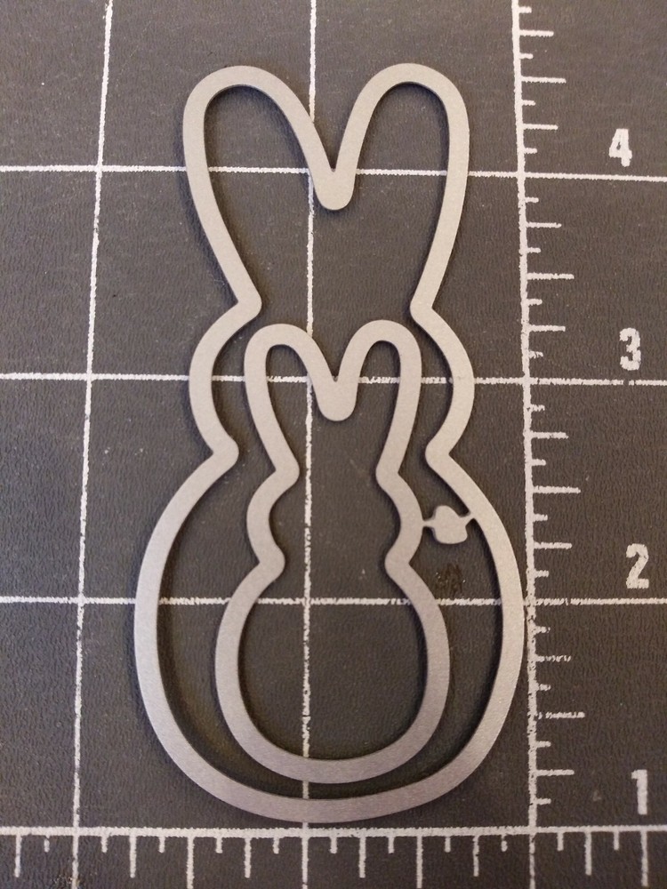 Universal Die Cut Tool Thin Metal Emboss Easter Bunny Rabbit Peep Candy basket