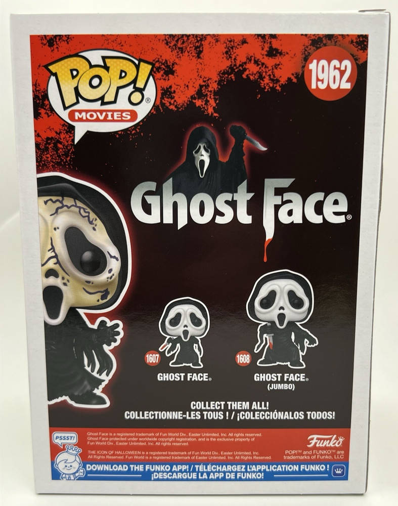 Funko Pop! Ghost Face Distressed #1962 Exclusive Vinyl Figure + PROTECTOR