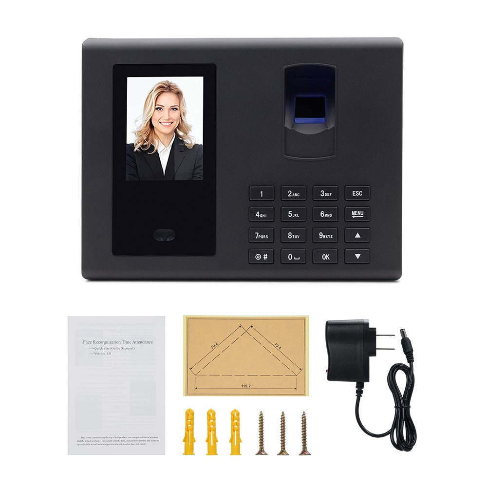 Biometric Time Clock Attendance Machine For Employees Access Control DVPF