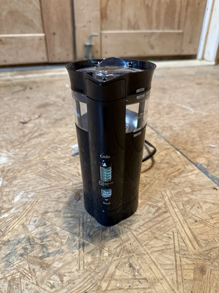 Mr. Coffee Electric Coffee Grinder Black Plastic Adjustable Amount Auto Shut-Off