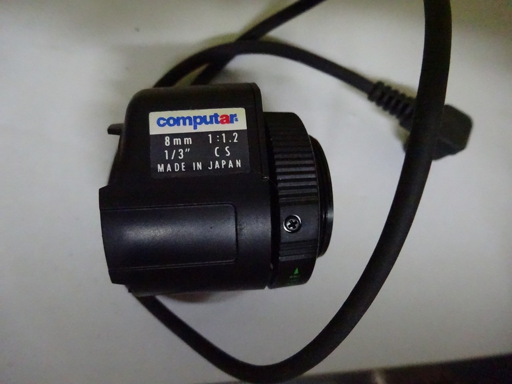 MICROSCOPE PART OPTICAL COMPUTAR 8 mm TV LENS CAMERA OPTICS AS IS BIN#P7-14