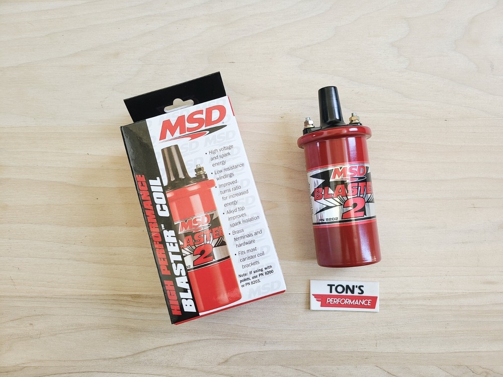 MSD 8202 Ignition Canister Coil Blaster 2 Series High Performance, Red,