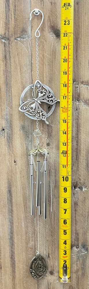 Butterfly Metal Windchime 24" x 3.5"