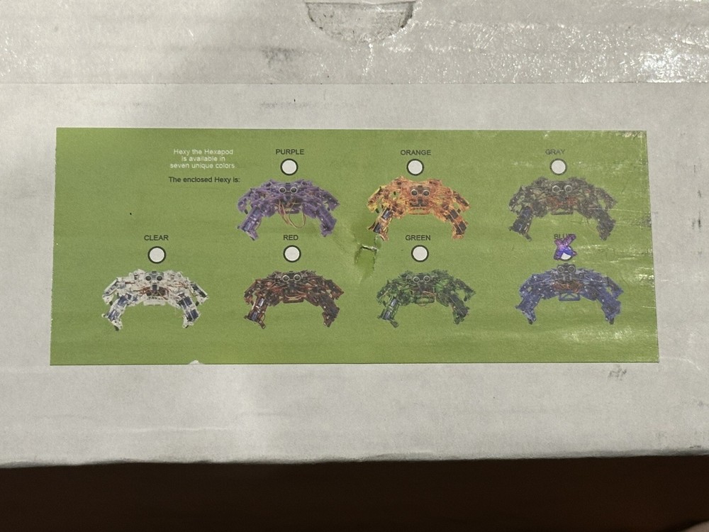 Hexy ArcBotics Robotic Hexapod Programmable Electronic Model Kit - New Open Box