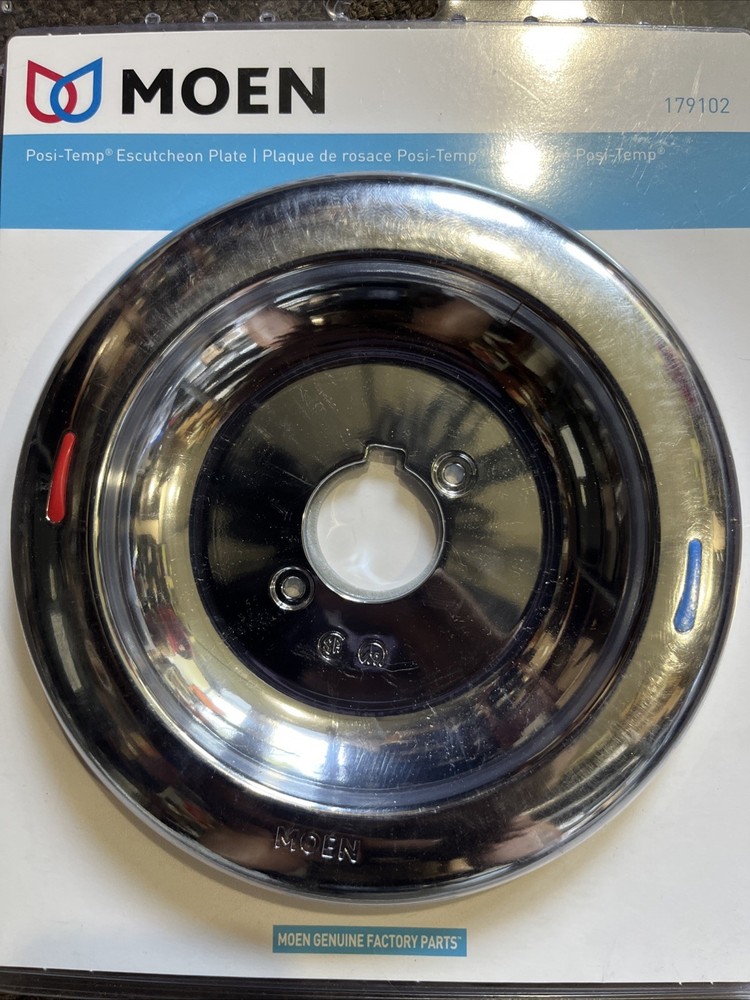 Moen Replacement Posi-Temp Escutcheon Plate, Chrome Model 179102