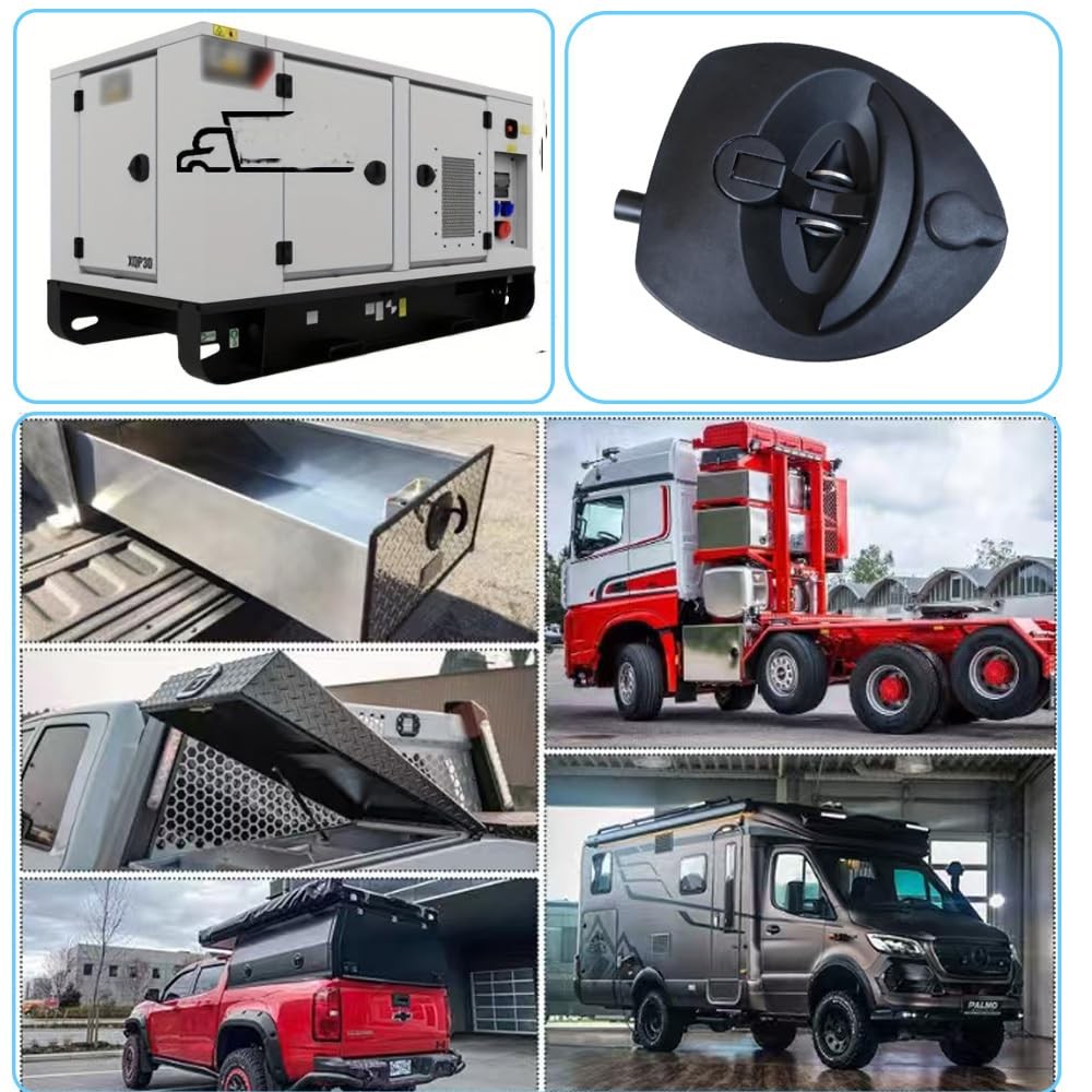 Single Point Compression Latch T Handle Folding Design 2 Keys Truck Tool Box